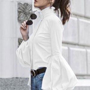 White Puff Sleeve Blouse NWOT